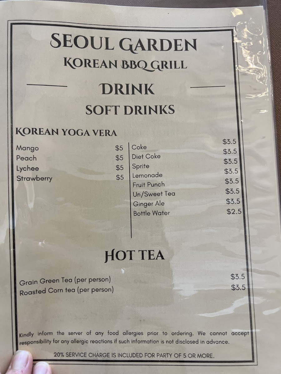 Menu Seoul Garden (한국 레스토랑)-8